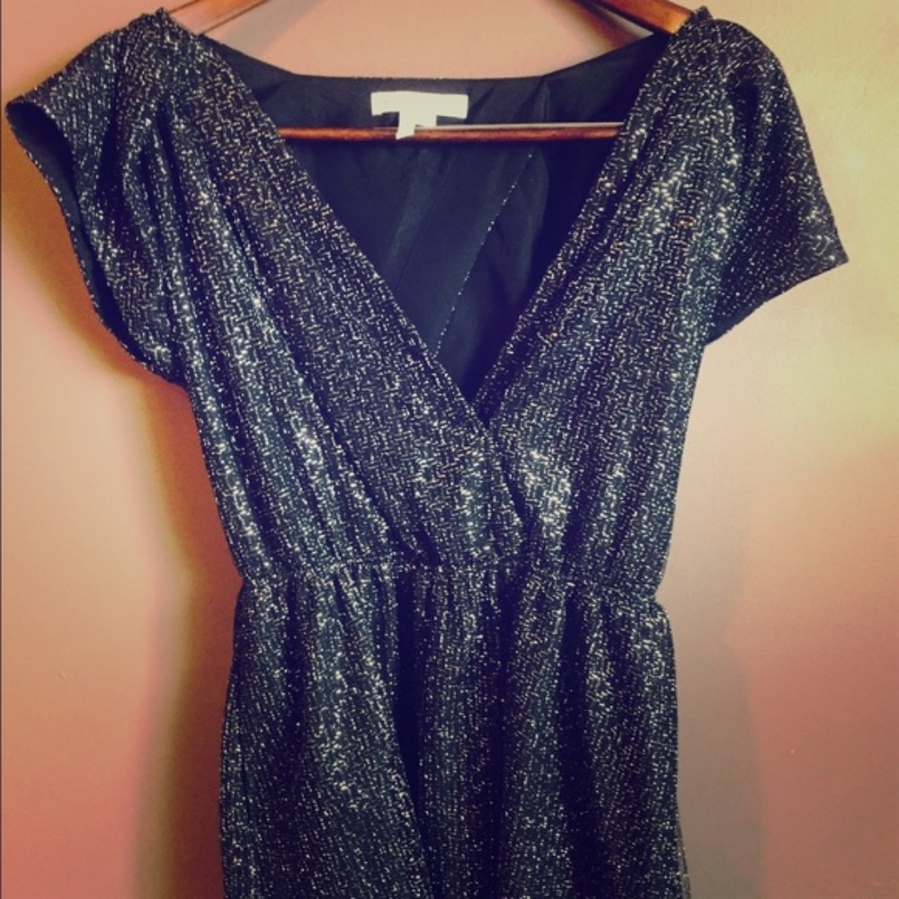 BCBG Generation Black and Silver Dress